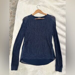 Lucky Brand Deep Blue Knit Sweater
